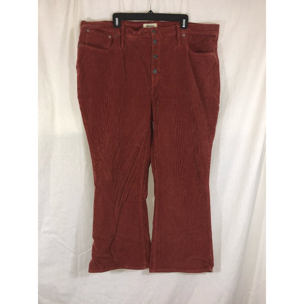 Madewell Cali Demi-Boot Rust Corduroys Sz 36
